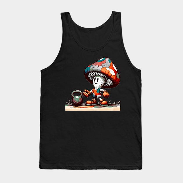 Mario Mushroom Kettlebell Shirt Tank Top by Pastew Stdio